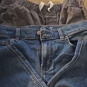 Denim and Gray Kids Bottoms